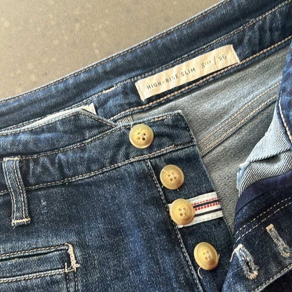 Anthropologie Pilcro and the letterpress High Rise Slim Jean Size 26 - Picture 5 of 10